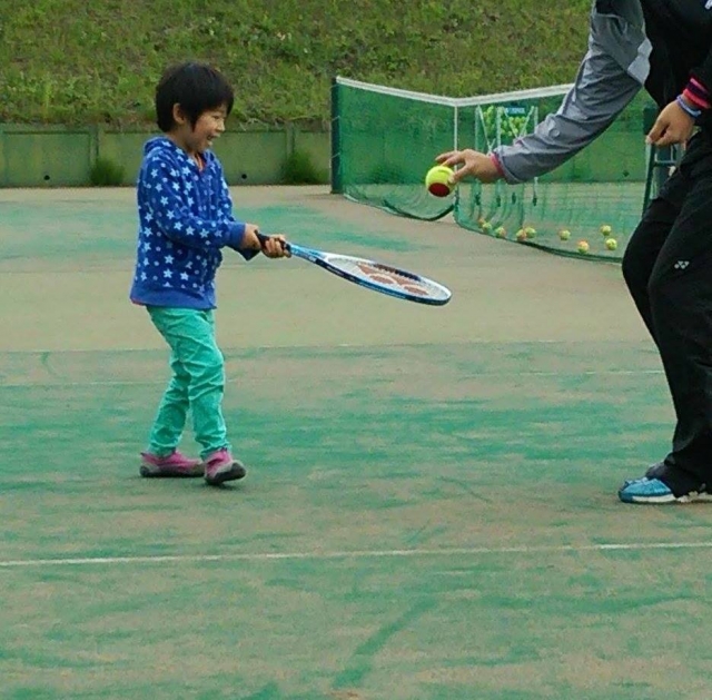 「親子遊び」としてテニス